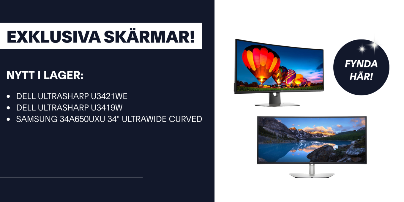 Ultra wide screens, curved skärmar, 34 tum, dell, samsung