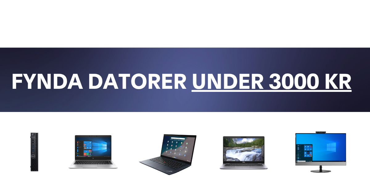 Fynda datorer under 3000 kr, inrego