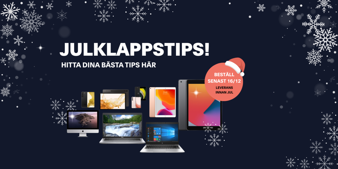 Julkampanj, Inrego, laptop, skärmar, ipads