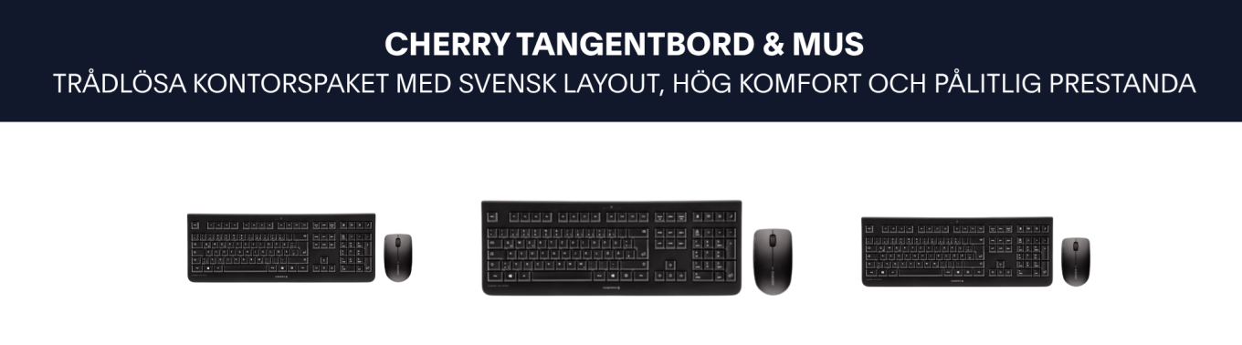 TRÅDLÖSA KONTORSPAKET MED SVENSK LAYOUT, HÖG KOMFORT OCH PÅLITLIG PRESTANDA I inrego