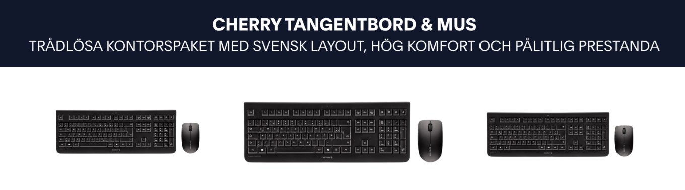 TRÅDLÖSA KONTORSPAKET MED SVENSK LAYOUT, HÖG KOMFORT OCH PÅLITLIG PRESTANDA I inrego