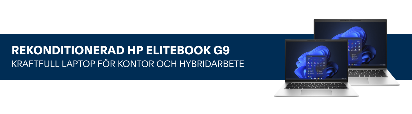 Rekonditionerad HP EliteBook G9 - kraftfull laptop för kontor och hybridarbete