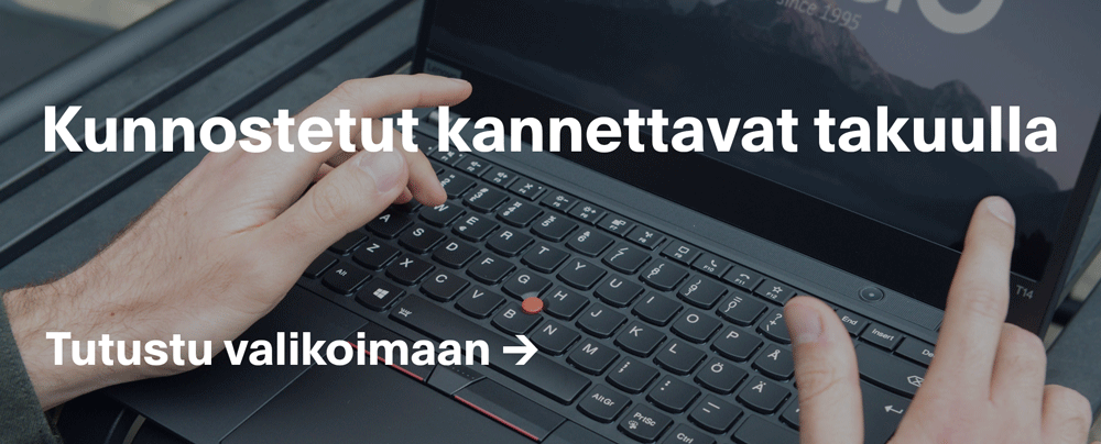 Käytetyt kannettavat takuulla