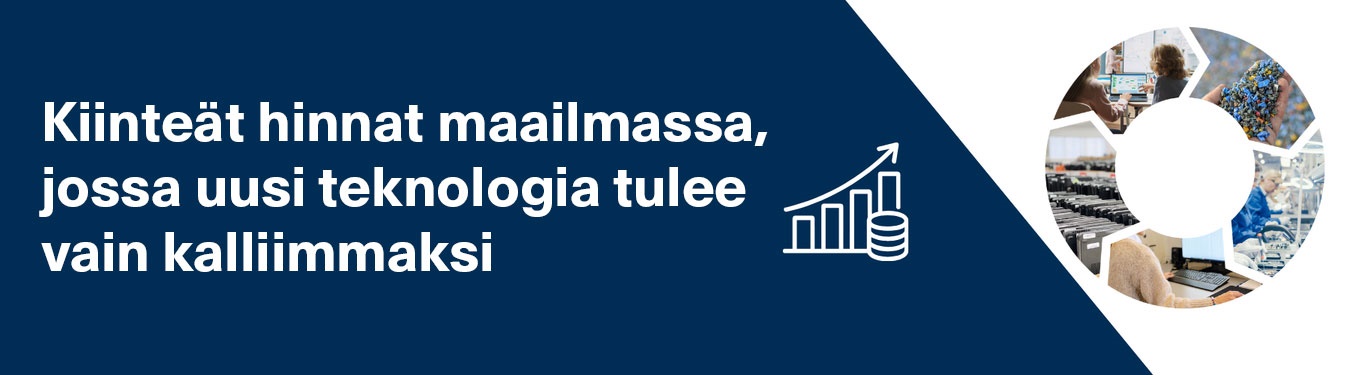 Kiinteät hinnat käytetyssä teknologiassa – näin säästät ilman yllätyksiä