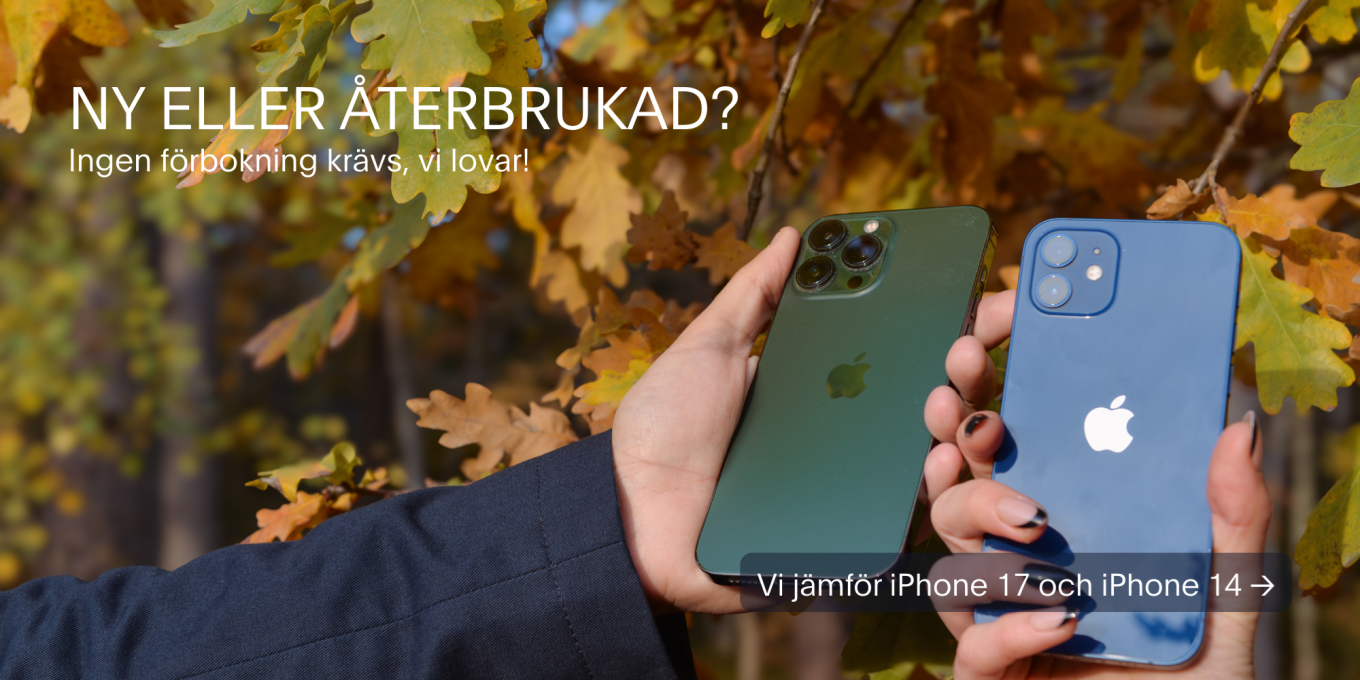 En ny eller återbrukad iPhone? Vi jämför iPhone 17 och iPhone 14. Varför nyast inte alltid är smartast.