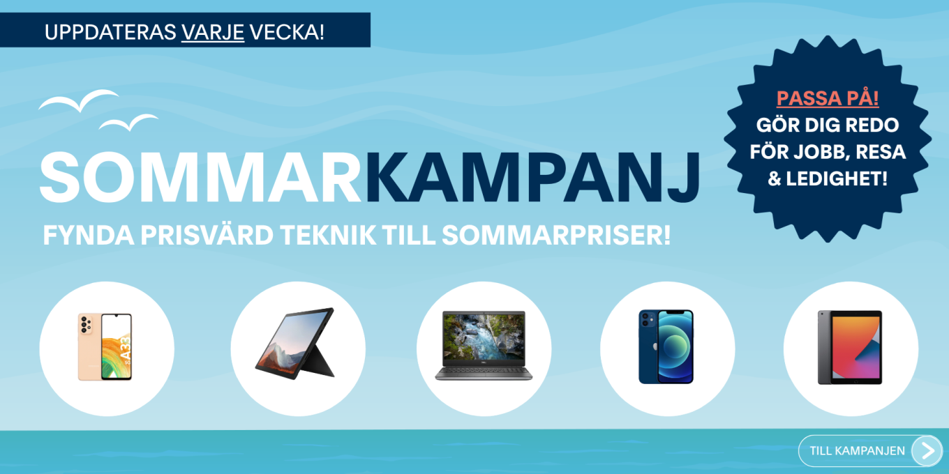 Uppgradera smart till semestern med laptops, surfplattor och mobiler