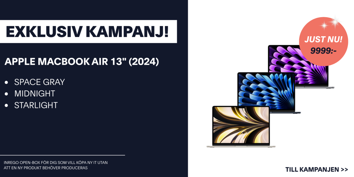 Apple macbook air 13, kampanj, inrego