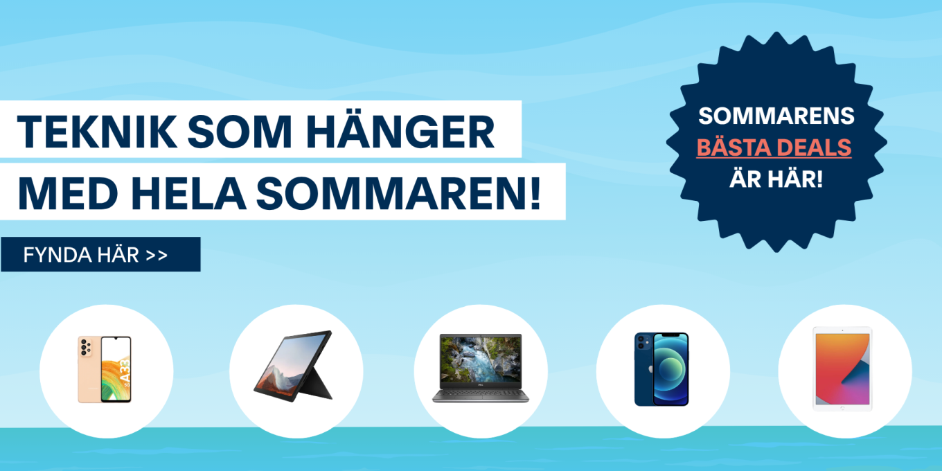 Fynda bästa sommardeals på laptops, surfplattor och mobiler