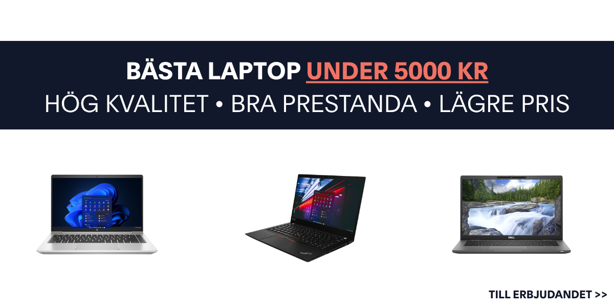 Bästa begagnade laptops under 5000 kr