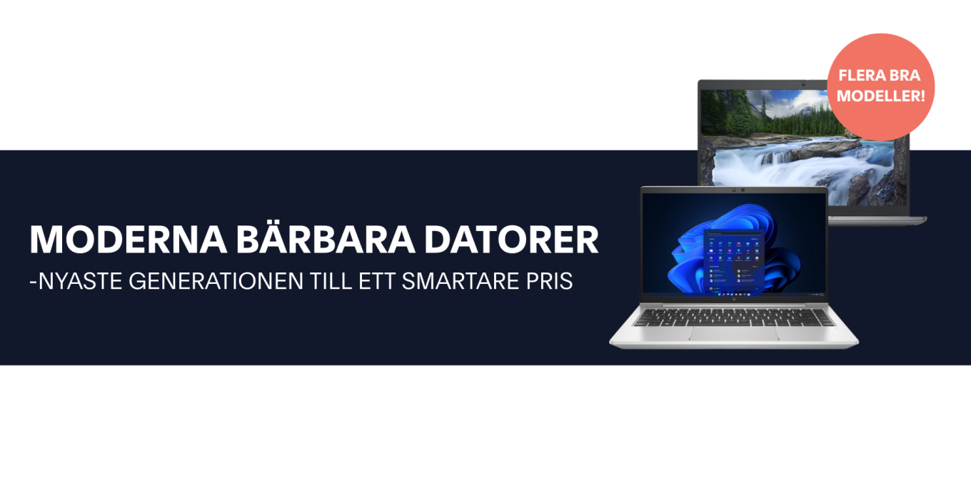 Bärbara datorer, laptops, nyaste generationen, inrego